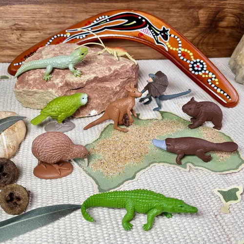 Vista 5 de Safari Ltd. Figuras de juguete del continente australiano Colección TOOB No tóxicas y sin BPA Animales de juguete Adecuadas para edades de 3