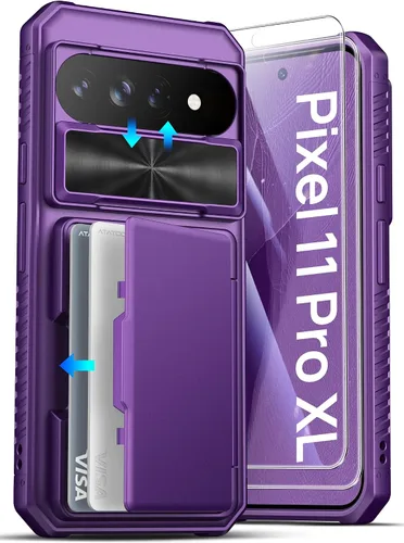 Vista 36 de ATATOO Funda tipo cartera para Google Pixel 10 Pro XL, tarjetero integrado (3-5 tarjetas) [bloqueo RFID] y cubierta de cámara deslizante, protección