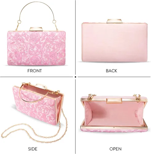 Vista 4 de Potli Purses For Women Handmade Evening Handbag Stylish Bridal Fashion Wristlet Bag For Girls