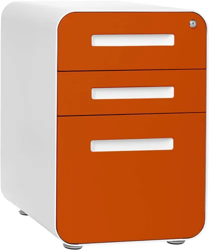 Vista 8 de Laura Davidson Furniture Stockpile Archivador de 3 Cajones con Cerradura - Archivador de Metal Bajo Escritorio de Oficina, Carpetas de Archivo
