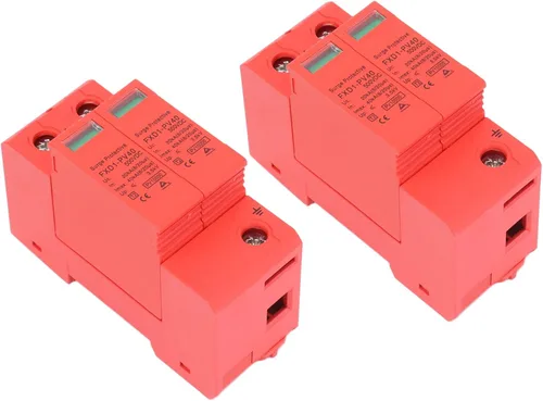 Vista 2 de 2pcs 2P dispositivos de protección 40KA DC pararrayos fotovoltaico con control remoto (DC 500V)