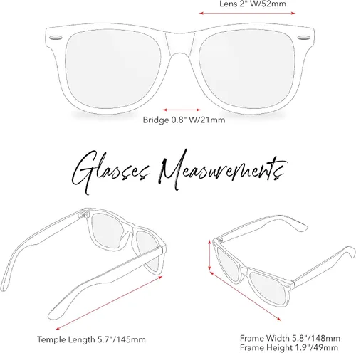 Vista 4 de LEICO FASHION Lentes transparentes sin receta retro nerd para hombres y mujeres - Lentes falsos para disfraz de cosplay