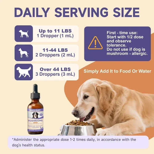 Vista 7 de Hongo para perros – 7 suplementos de hongos para perros, apoya la salud articular, cognición, celular e intestinal con melena de león, reishi, cola