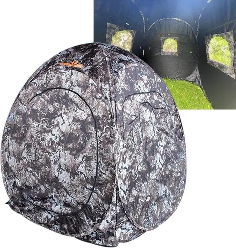 Vista 6 de THUNDERBAY Run & Gun Series 1-3 Pereson Pop-Up Ground Blind, Hunting Bilnd for Deer, Turkey Duck Hunting, Bow Hunting
