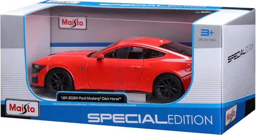 Vista 8 de Maisto 1:24 Edición Especial 2024 Ford Mustang Darkhorse, Azul Vapor