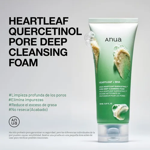 Vista 4 de Set de Principiante de 3 Pasos para Piel de Vidrio de ANUA, Doble Limpieza con Suero Facial, Limpiador en Aceite y Jabón Facial con Heartleaf
