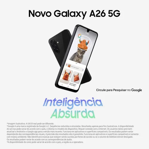 Vista 8 de Samsung Galaxy A26 5G con IA 256GB, 8GB, Doble SIM 6.7" 120Hz AMOLED, resistente al agua IP67, Android 15 Modelo internacional desbloqueado
