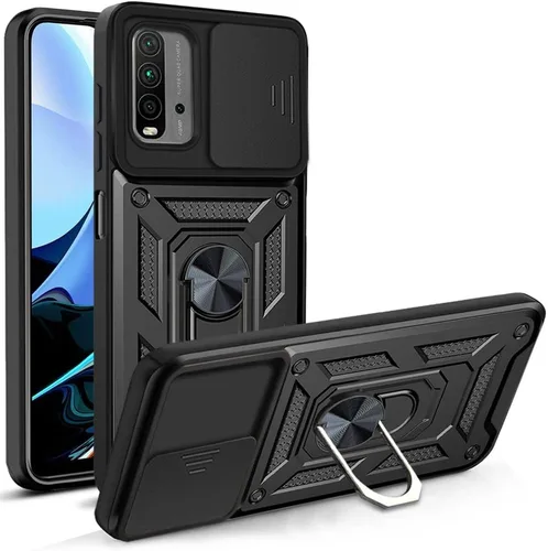Vista 185 de Compatible con Tecno Pova Neo 2 Bracket Shell, con cubierta deslizante para lente de cámara compatible con Tecno Pova Neo 2 LG6n Case Negro