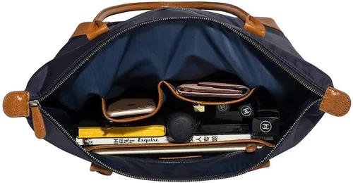 Vista 4 de DORIS&JACKY Bolso Tote de Diseñador para Mujeres Grande Ligero de Cuero Nylon Bolso de Hombro para Trabajo y Cartera de Viaje Plegable Large