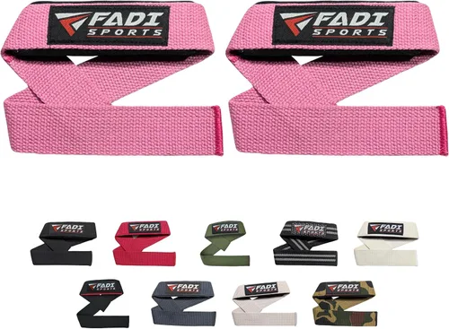 Vista 12 de Lifting Wrist Straps for Weightlifting Gym Deadlift and Pull Ups 24 Inch Cotton with 5mm Padded Neoprene for Grip Support Powerlifting Bodybuilding
