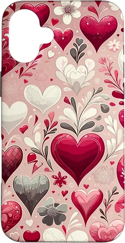 Vista 21 de Funda romántica para iPhone 11 Pro Max con corazones encantadores para el día de San Valentín