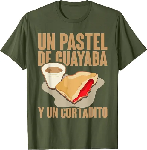 Vista 59 de Funny Cuban Coffee Guayaba Guava Breakfast T Shirt T-Shirt Asphalt Grey