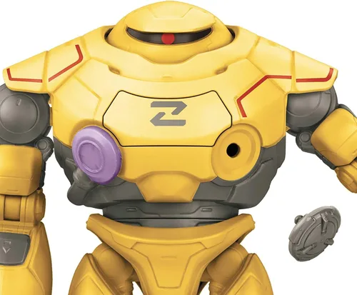 Vista 3 de Mattel Disney y Pixar Figura de acción de Lightyear y accesorios, robot Zyclops equipado para la batalla con proyectiles, acción de disparo