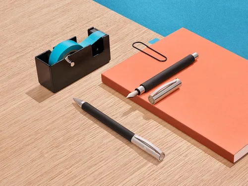 Vista 5 de Faber-Castell Ambition - Pluma estilográfica, resina negra, ancha