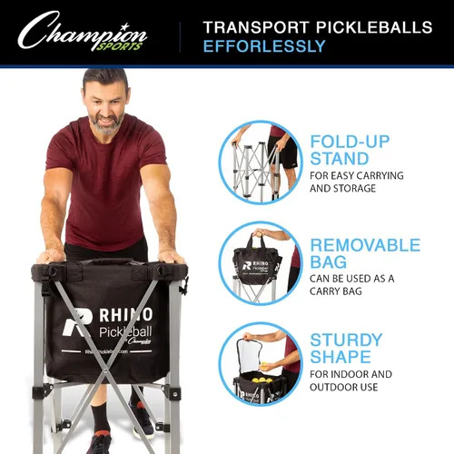 Vista 4 de Champion Sports Carrito de pickleball
