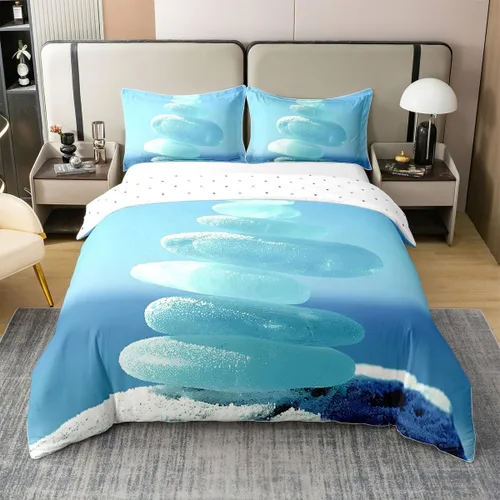 Vista 37 de jejeloiu Cute Mushroom Decor Duvet Cover 100% Cotton for Kids Boys Girls Twin Size Botanical Plants Bedding Set Cartoon Mushrooms Comforter Cover