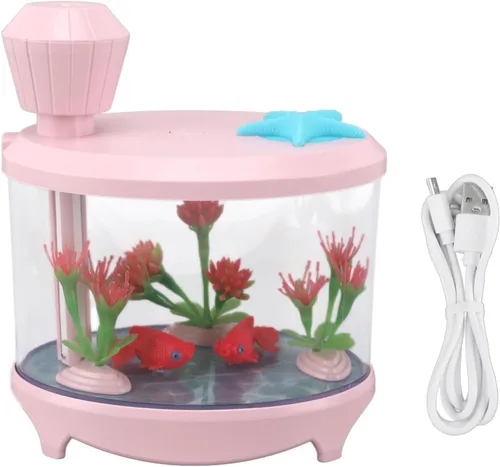 Vista 10 de Mini humidificador con niebla fría, humidificador pequeño para el hogar, automóvil, oficina, dormitorio, humidificadores USB silenciosos de Azul