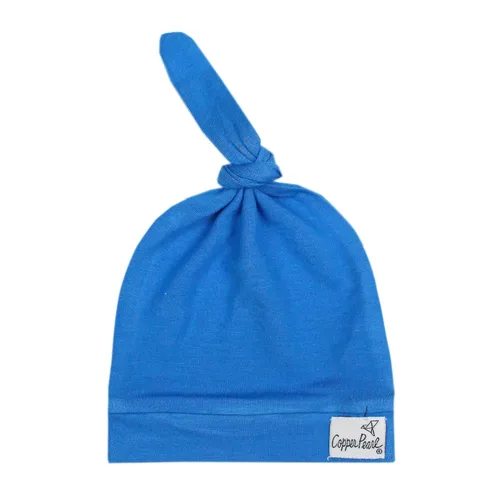 Vista 17 de Copper Pearl Gorro de bebé con nudo superior elástico suave Dolce