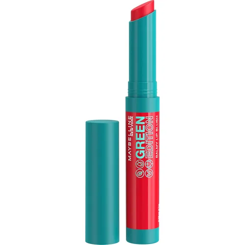 Vista 14 de Maybelline Green Edition Balmy Lip Blush, formulado con aceite de mango, Bonfire, Blue Red, 1 unidad