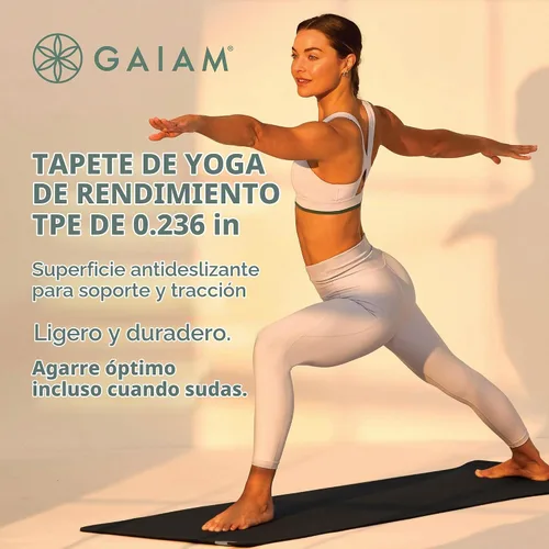 Vista 3 de Gaiam Esterilla de Yoga Performance TPE de Ejercicio y Fitness para Todo Tipo de Yoga, Pilates y Ejercicios de Piso
