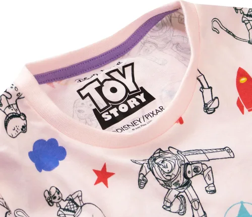 Vista 3 de Disney Vestido de Toy Story para niñas Buzz Lightyear Woody Rex Slinky y Bo Peep