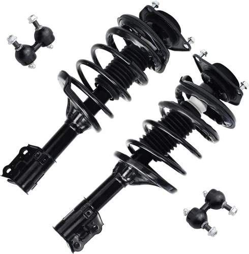 Vista 107 de Detroit Axle - 4 barras estabilizadoras de puntales delanteros para Kia Forte Koup 10-13 12-13 Forte5, puntales y barras estabilizadoras de resorte