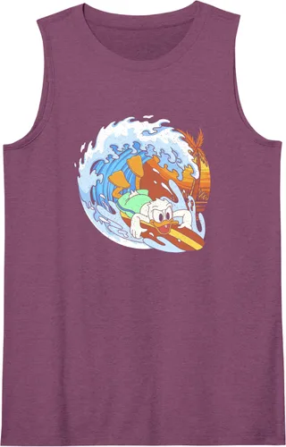 Vista 9 de Disney Camiseta sin mangas de Mickey and Friends Donald Duck Surfing, Negro, S