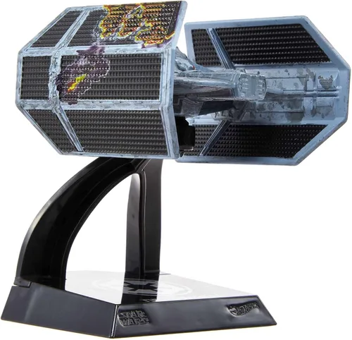 Vista 2 de Hot Wheels Star Wars Starships Select Premium Diecast Darth Vader TIE Advanced Battle Damage Variante