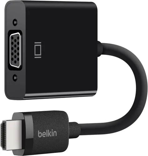Vista 5 de Belkin Adaptador HDMI a VGA con puerto de alimentación y audio micro-USB Connects HDMI devices to VGA displays, includes 3.5mm audio output, ideal