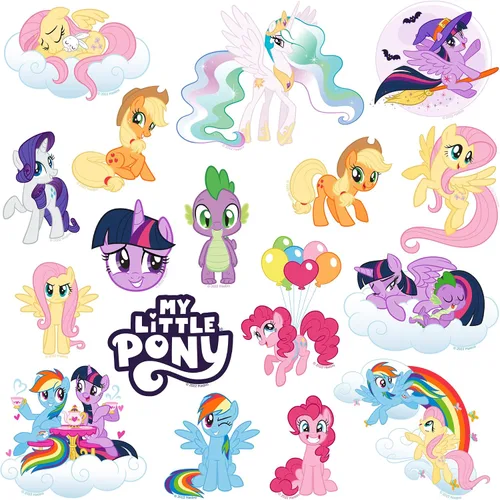 Vista 4 de My Little Pony: Friendship is Magic 50ct Vinilo L, Tableta, Interior/Exterior