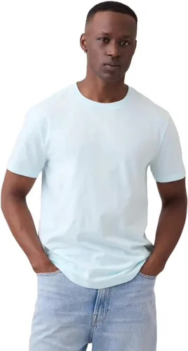 Vista 26 de Camiseta de cuello redondo Gap para hombre, mangas cortas, estilo casual Negro