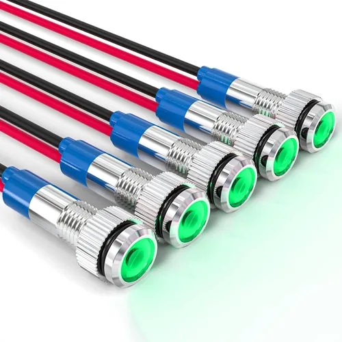 Vista 21 de GASHER Luz indicadora de ahorro de energía LED colorida de 5PCS 12V 20mA Colorido