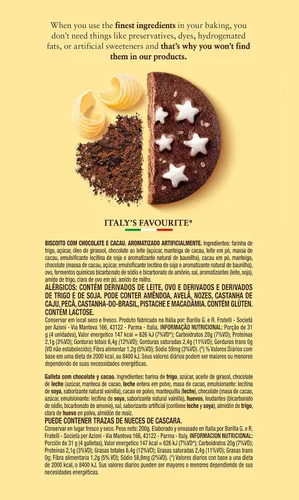 Vista 8 de Mulino Bianco Pan Di Stelle Galletas de cacao con estrellas de azúcar, 7.05