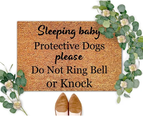 Vista 18 de SILYHEART The Violence of The Wicked Will Drag Them Away Coir Mat Doormats Motivational Quote Rustic Weather Resistant Non Slip Mat for Front Porch