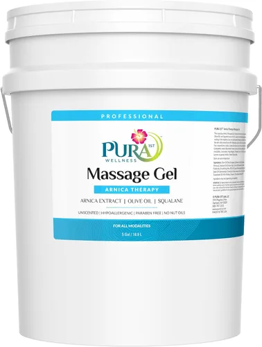 Vista 7 de Arnica Therapy Gel de masaje de 1 galón, extracto de árnica, profesional, terapia de masaje, tejido profundo, sin perfume, hipoalergénico