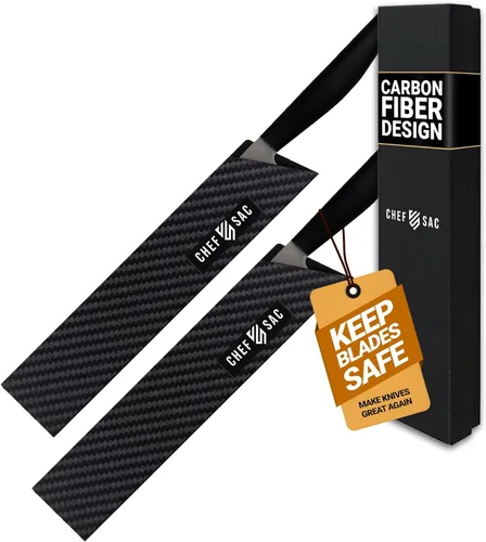 Vista 10 de Chef Sac Protectores de bordes de cuchillo, cubierta universal para cuchillo y protector profesional de cuchillos, protectores de cuchillos