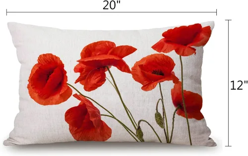 Vista 84 de Fundas de almohada de 12 x 20 pulgadas, decoración rústica de granja, sé feliz, fundas de almohada de algodón y lino, citas inspiracionales con Jcp20