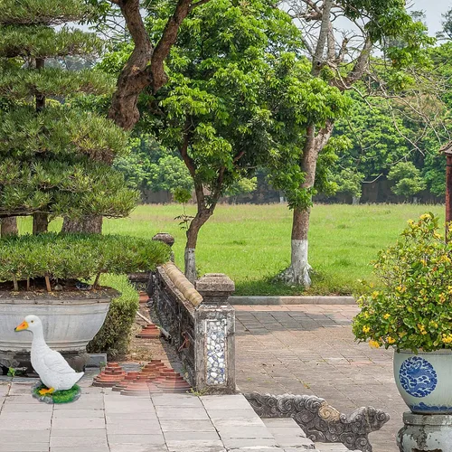 Vista 3 de Vaguelly Adorno simulado de jardín de hadas, decoración artificial, estatuas de animales, manualidades para niños, estatuas al aire libre, estatuas