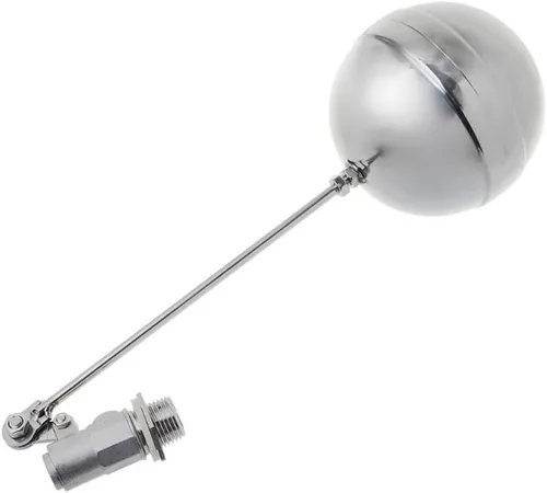 Vista 5 de Stainless Steel Float Ball Valve for Water Tank - Adjustable Flow Control Sensor Valve for Aquarium, Fountain, 1PCS