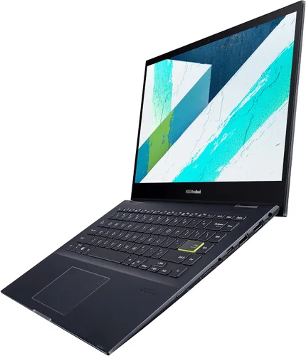 Vista 7 de ASUS VivoBook Flip 14 - Portátil 2 en 1 delgado y ligero, pantalla táctil FHD de 14 pulgadas, AMD Ryzen 5 5500U, 8 GB de RAM, SSD de 512 GB, lápiz