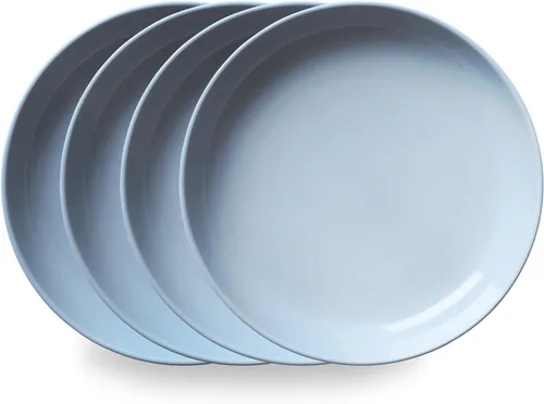 Vista 7 de Corelle - Plato hondo de cerámica, azul marino, esmalte sólido, paquete de 4