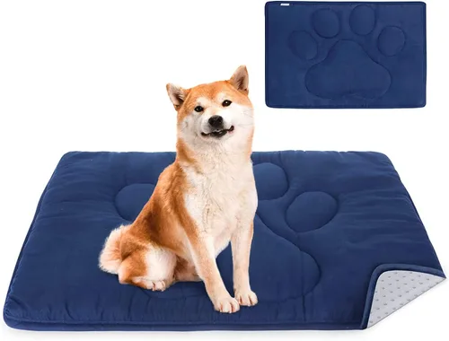 Vista 15 de Coldwind Almohadilla para jaula de perro (18 x 24 pulgadas) lavable con parte inferior antideslizante Alfombrillas para perros para dormir, Gris