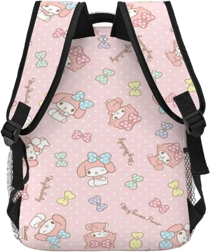 Vista 4 de UNIOND Mochila Kawaii para niñas de 17 pulgadas, mochila de estudiante impresa en 3D, linda mochila informal ligera de viaje, Mochila informal2