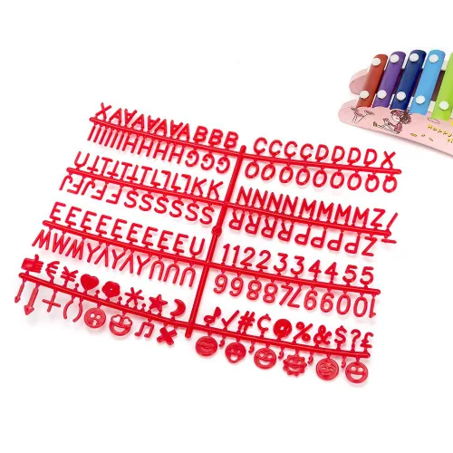 Vista 5 de Letras para tableros de letras de fieltro intercambiables de 3/4 pulgadas con caja (1120 piezas)
