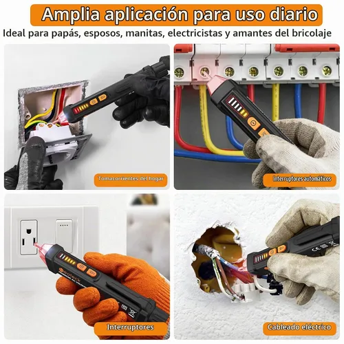 Vista 7 de Probador de voltaje Neoteck 12-1000V AC pluma de probador eléctrico con linterna LED