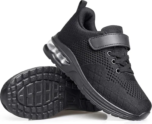 Vista 7 de Anlarach - Zapatos deportivos para niños y niñas, para correr, con amortiguación de aire, para niños pequeños, niños grandes