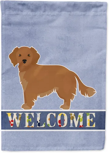 Vista 114 de Caroline's Treasures CK3645GF Bandera de bienvenida de bulldog inglés para jardín, bandera decorativa para patio exterior, obras de arte de patio