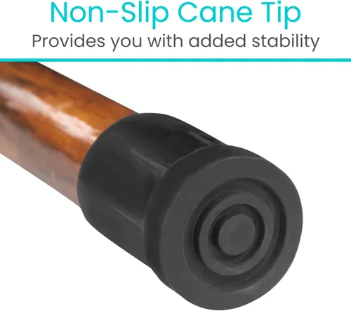 Vista 5 de Vive Bastón de madera para senderismo, hecho a mano, impermeable, con correa de muñeca de cuero, bastón de madera para equilibrio, mujeres, hombres