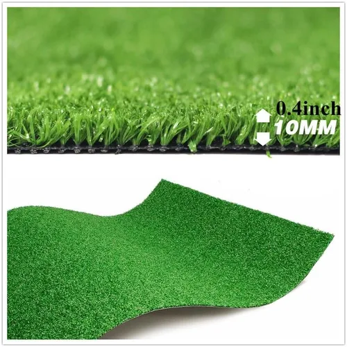 Vista 4 de Alfombra de Césped Artificial Turf, 0.4 pulgadas Alfombra de Césped Falso para Interiores y Exteriores para Perros, Mascotas, Césped Sintético
