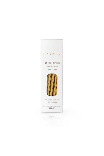 Vista 12 de Eataly Fideos italianos de pasta busiate – Caja de 17.64 oz (17 onzas) – Auténtico trigo duro sémola – Hecho en Italia – Pasta seca para comidas